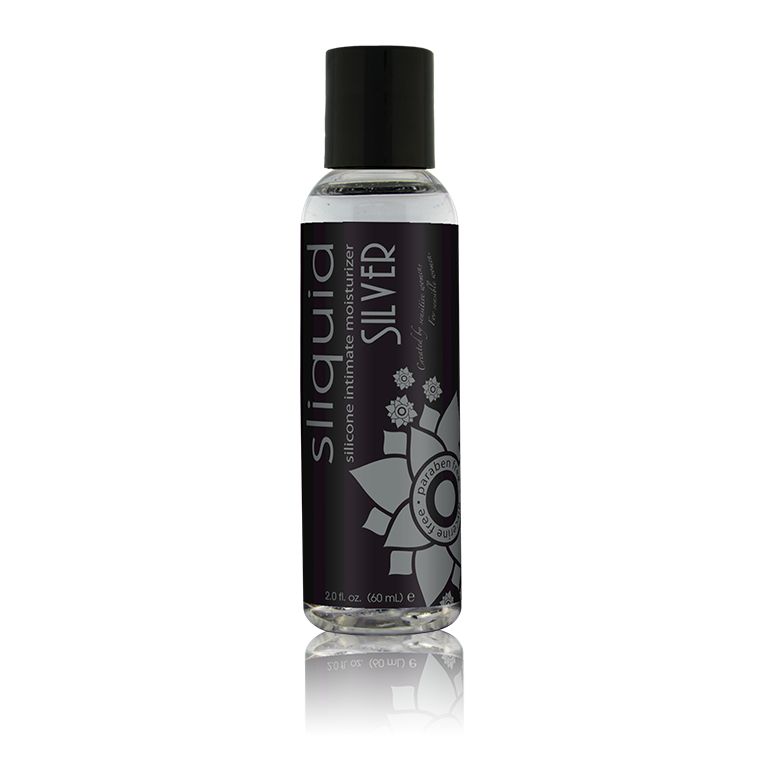Silver 2oz - Natural Lube - Silicone Lube - Best Lube - Lube for Women - Sliquid