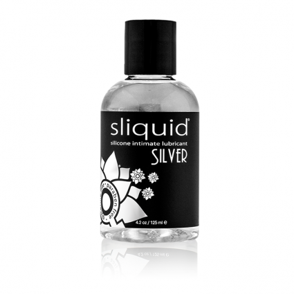 Silver 4oz - Natural Lube - Silicone Lube - Best Lube - Lube for Women - Sliquid