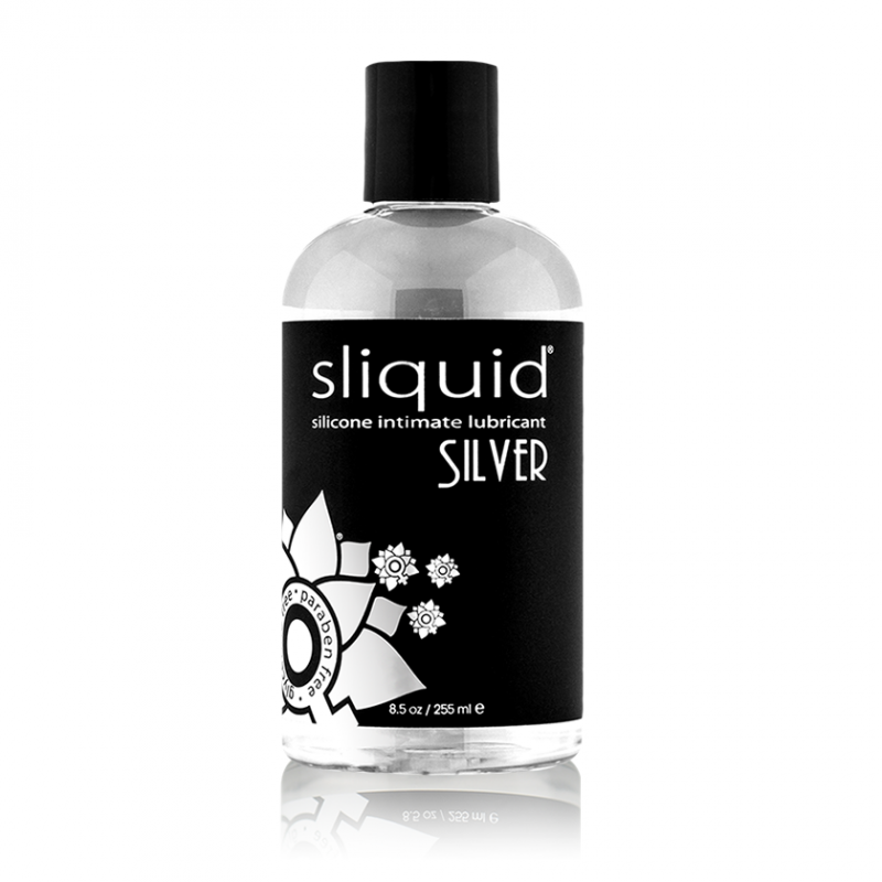 Silver 8oz - Natural Lube - Silicone Lube - Best Lube - Lube for Women - Sliquid