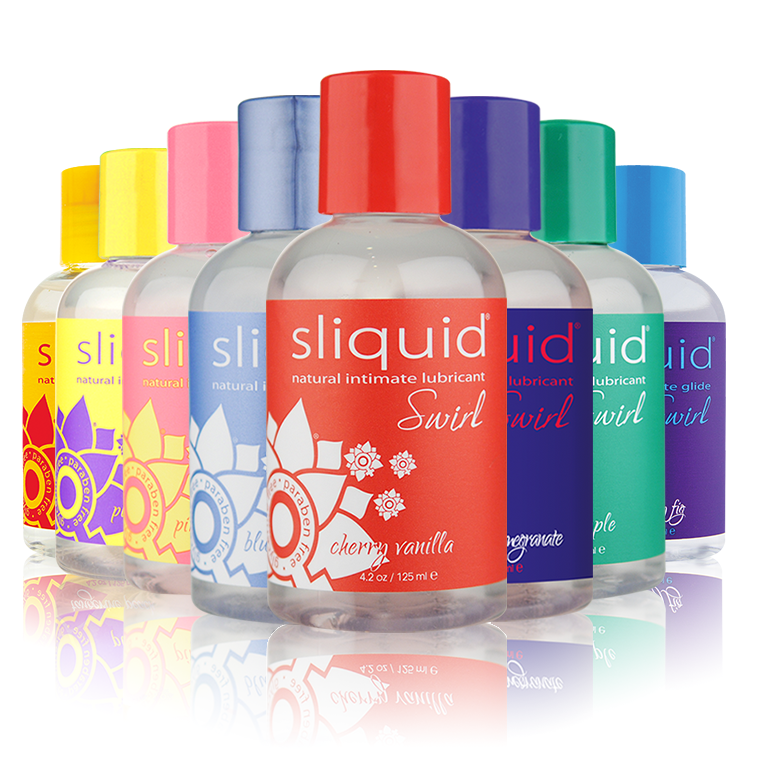 Close up Group Shot Sliquid Swirl - Sugar Free Flavored Lube