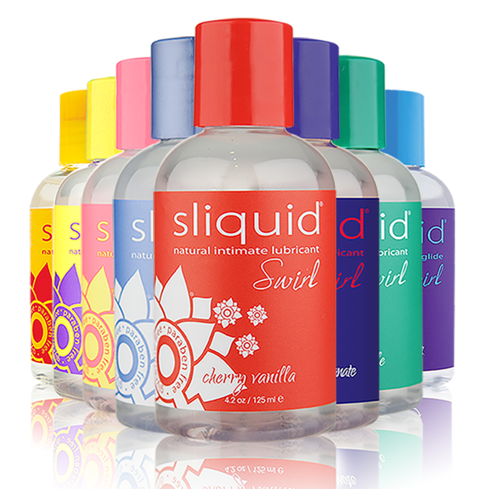 Sliquid Naturals Swirl - Water-Based, Sugar Free Flavored Lubricants