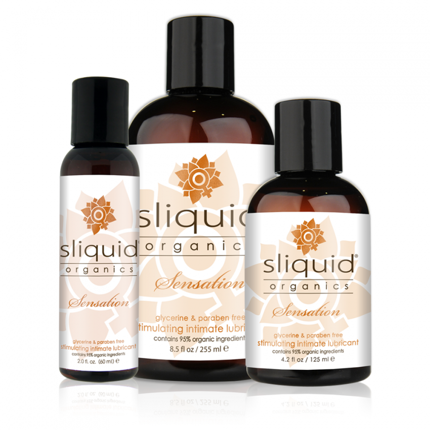 Sliquid - Sliquid Organics - Sensation - Organic Stimulating Lube - Group Shot
