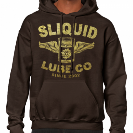 Sliquid Lube Co Brown & Gold Hoodie