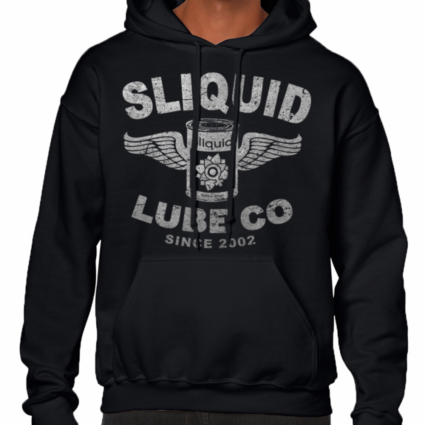 Sliquid Lube Co Black & Silver Hoodie