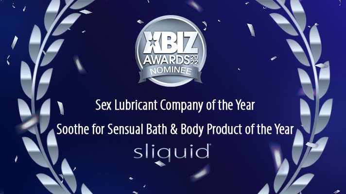 XBIZ Nomination Badge - Sliquid Receives Two 2022 XBIZ Awards Nominations