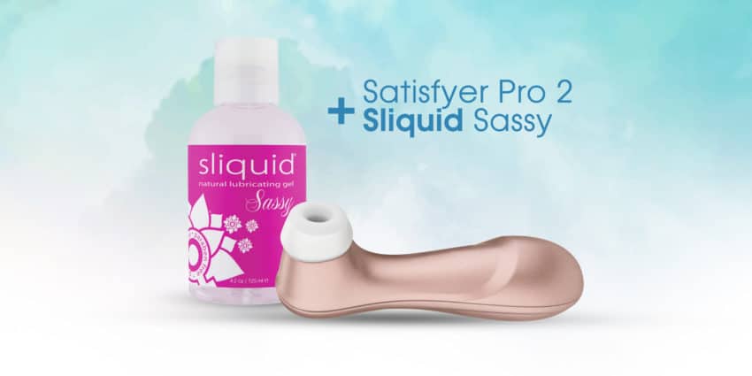 Sliquid Sassy lube with the Satisfyer Pro 2
