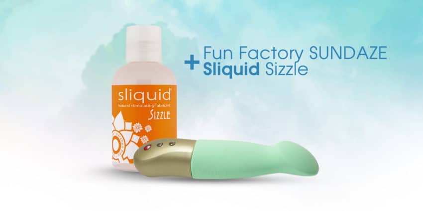 Sliquid Sizzle lube with Fun Factory Sundaze