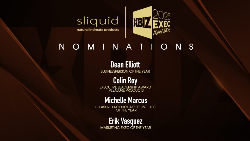 Sliquid nails 4 Nominations for the 2025 XBIZ Exec Awards