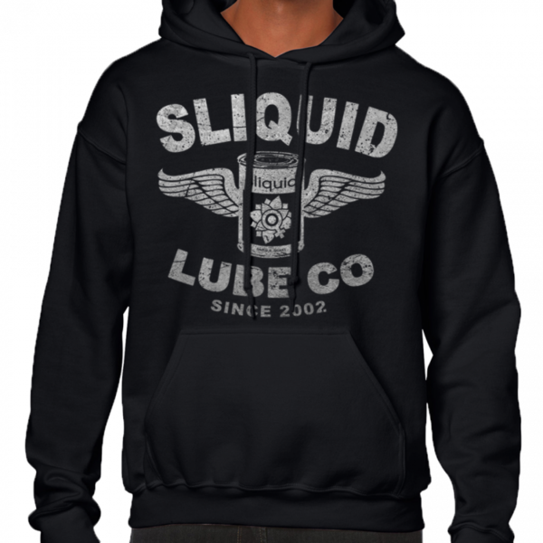 Lube Co. Black & Silver Unisex Hoodie