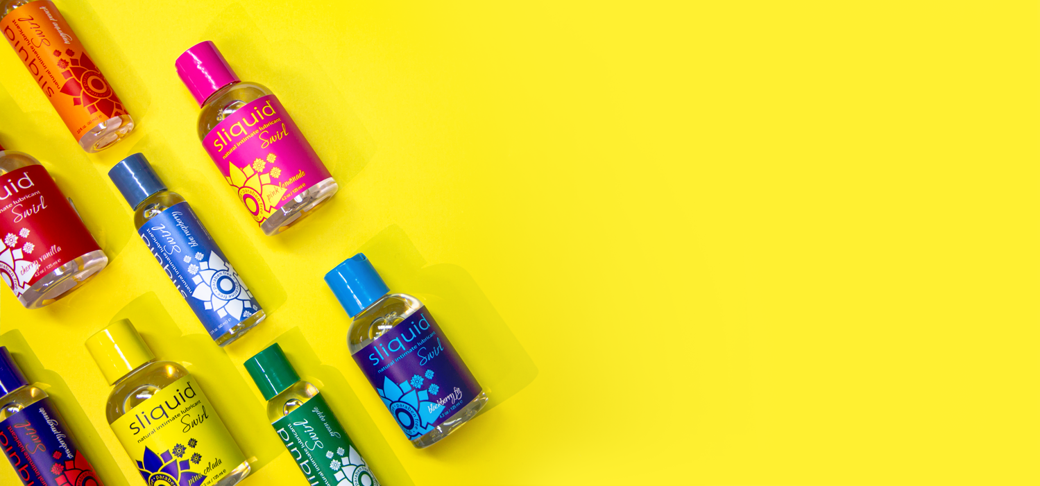 Sliquid Naturals Swirl flavored lubricants