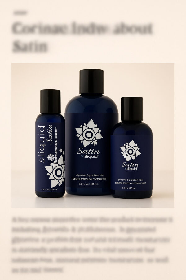 Sliquid Satin Named Best Lube for Menopause by Self Magazine