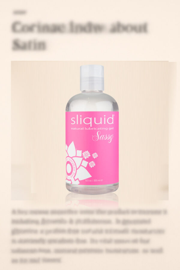 Sliquid Sassy: Eco-Friendly Lubricant Recommended by Well&Good