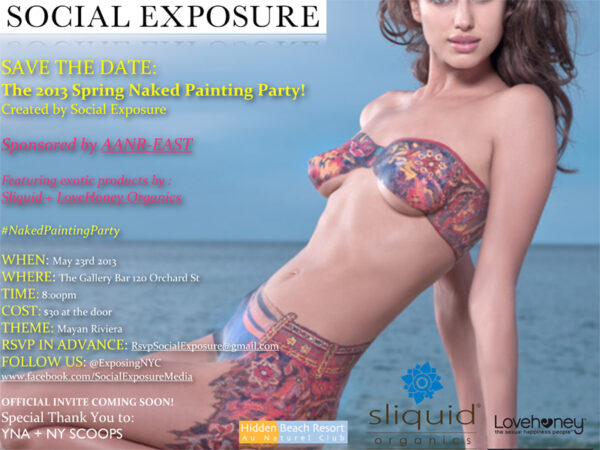 The 2013 Spring Naked Painting Party