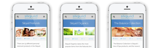 New Sliquid.com Mobile Site