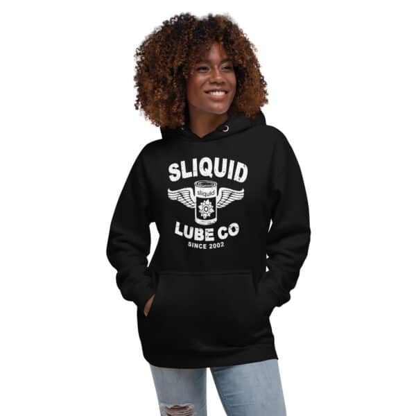 Second image of LubeCo Hoodie White Print
